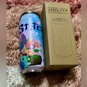 Stitch Floral Stainless Steel Cup